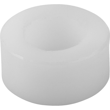 Kipp Grippers And Inserts Round W. Countersink D2=12, L3=12, Form:K Plane, Pom White K0385.112129